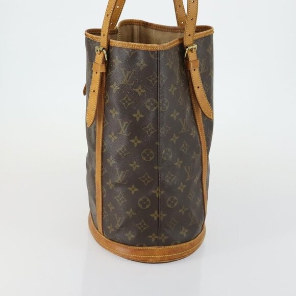 Authentic LOUIS VUITTON Monogram Bucket GM Shoulder Bag M42236 LV - Picture 11 of 16